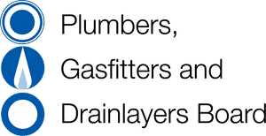 Plumbers Gasfitters & Drainlayer Board logo